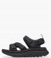 Men Flip Flops & Sandals U.Spherica.Actif Black Fabric Geox