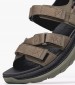 Men Flip Flops & Sandals U.Spherica.Actif Khaki Fabric Geox