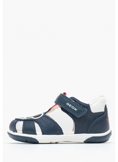 Παιδικά Παπούτσια Casual Uni.Flag Άσπρο ECOleather Tommy Hilfiger