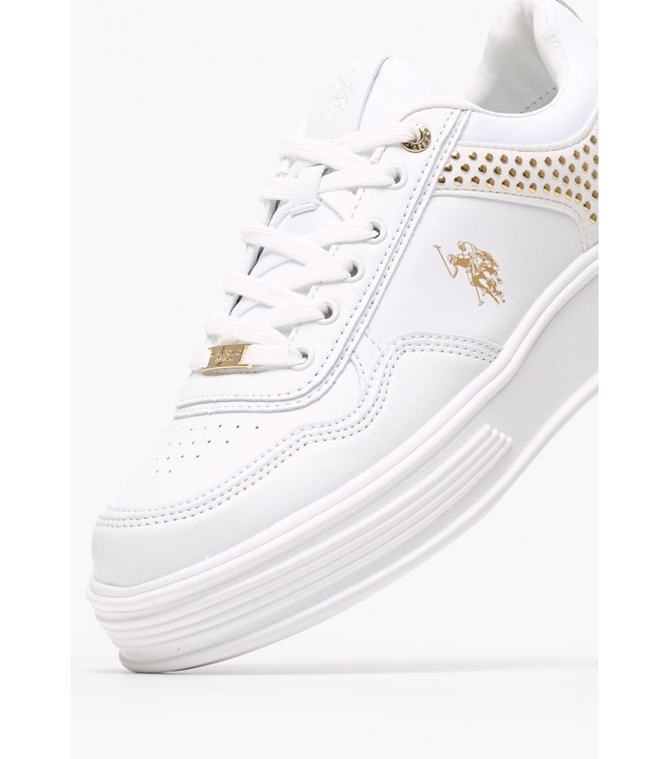 Women Casual Shoes Asuka009 White ECOleather U.S. Polo Assn.