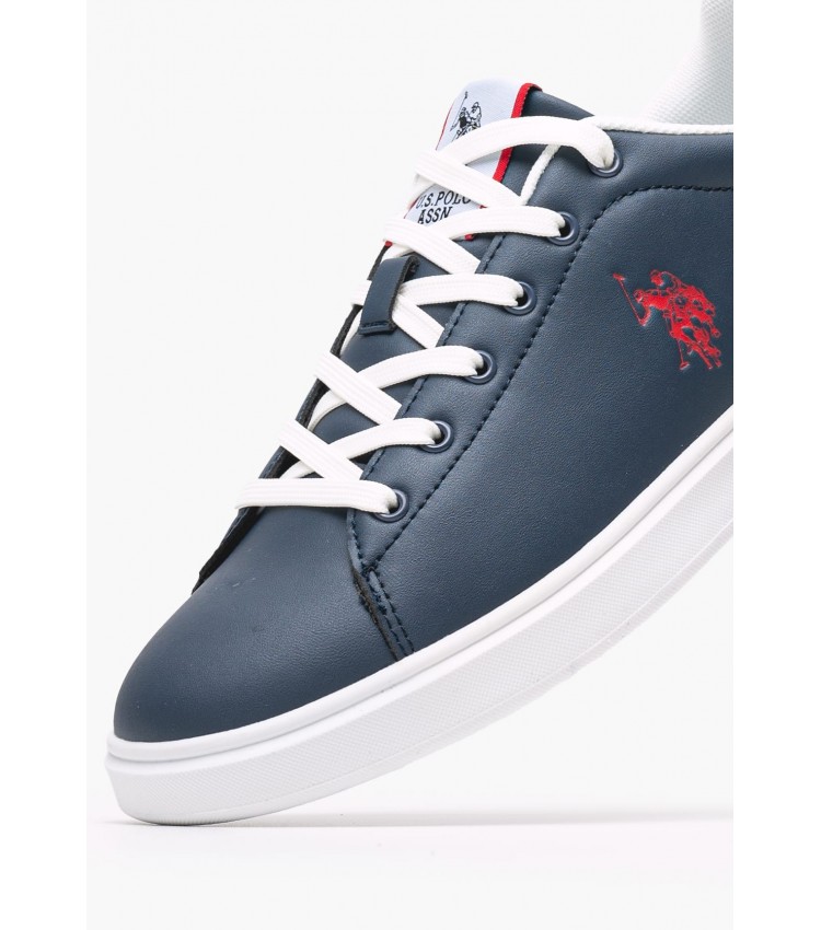 Men Casual Shoes Byron001C Blue ECOleather U.S. Polo Assn.