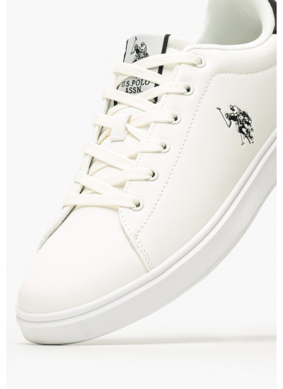 Men Casual Shoes Byron001C White ECOleather U.S. Polo Assn.