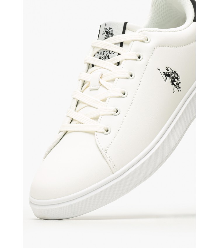 Men Casual Shoes Byron001C White ECOleather U.S. Polo Assn.