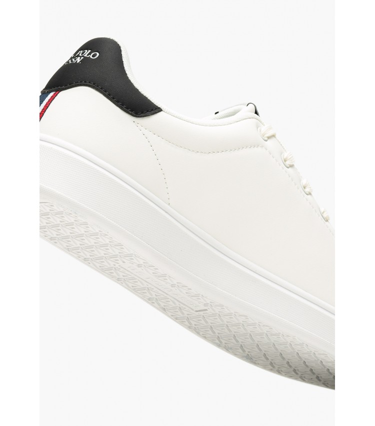 Men Casual Shoes Byron001C White ECOleather U.S. Polo Assn.