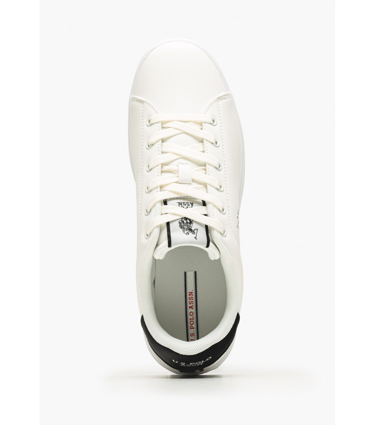 Men Casual Shoes Byron001C White ECOleather U.S. Polo Assn.