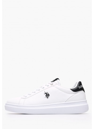 Men Casual Shoes Cody010 White ECOleather U.S. Polo Assn.