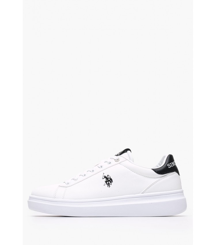 Men Casual Shoes Cody010 White ECOleather U.S. Polo Assn.