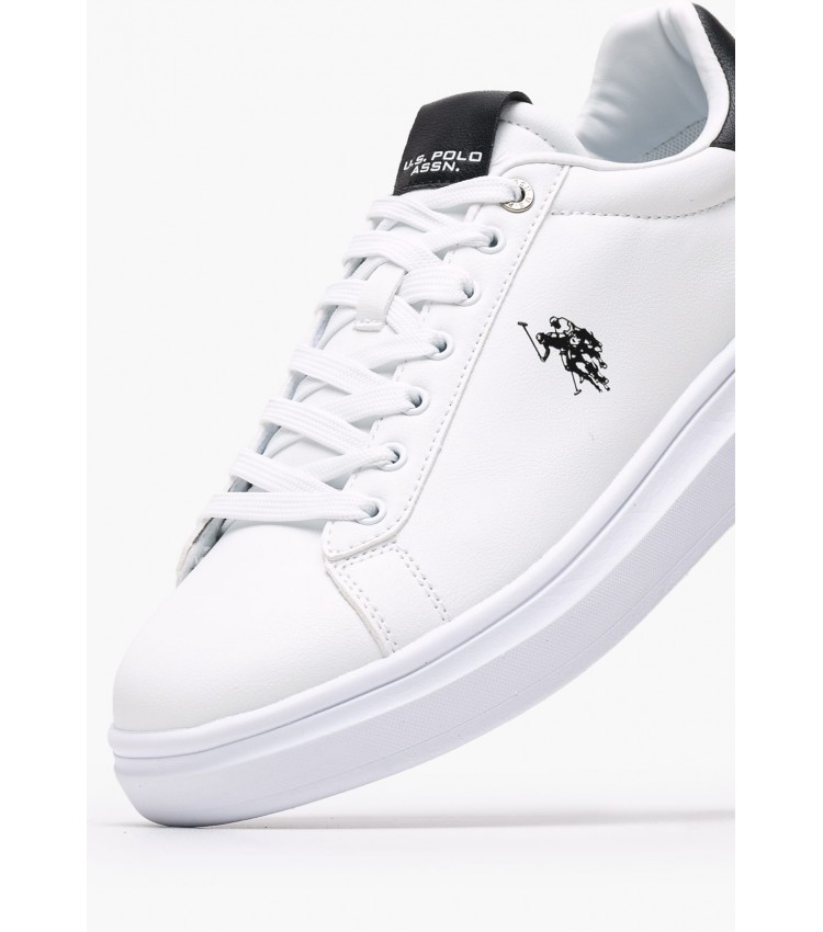 Men Casual Shoes Cody010 White ECOleather U.S. Polo Assn.