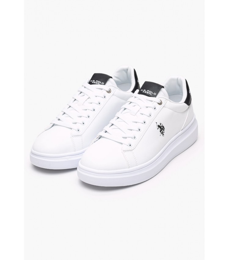 Men Casual Shoes Cody010 White ECOleather U.S. Polo Assn.