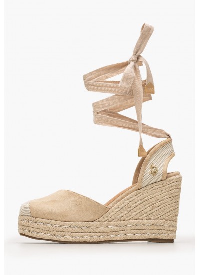 Women Platforms High Stefy001C Beige ECOsuede U.S. Polo Assn.