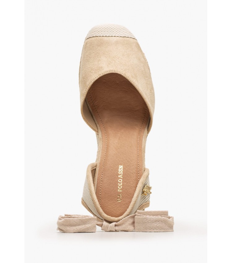 Women Platforms High Stefy001C Beige ECOsuede U.S. Polo Assn.