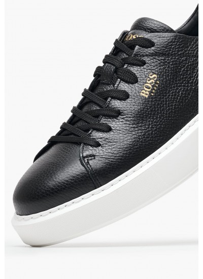 Ανδρικά Παπούτσια Casual B5720 Μαύρο Δέρμα Boss shoes