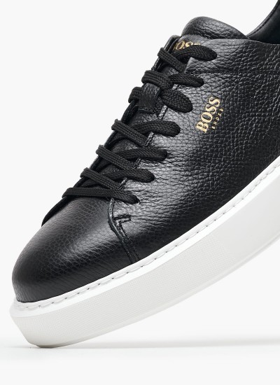 Men Casual Shoes U.Spherica.E Black Leather Geox