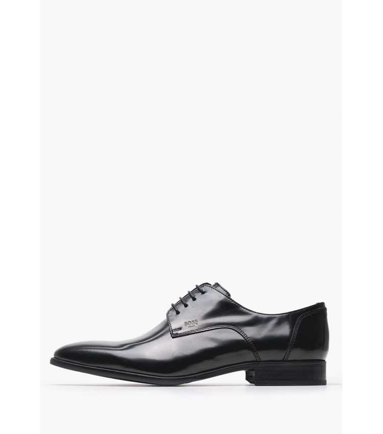 Men Shoes B7513.FLO Black Leather Boss shoes