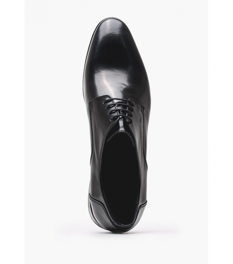 Men Shoes B7513.FLO Black Leather Boss shoes