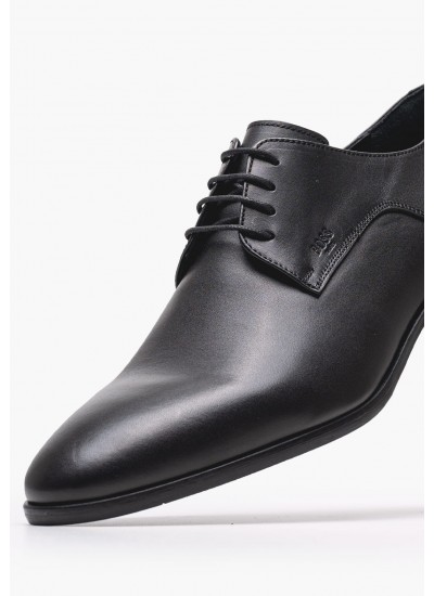 Men Shoes B7513 Black Leather Boss shoes