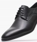 Ανδρικά Παπούτσια Δετά B7513 Μαύρο Δέρμα Boss shoes