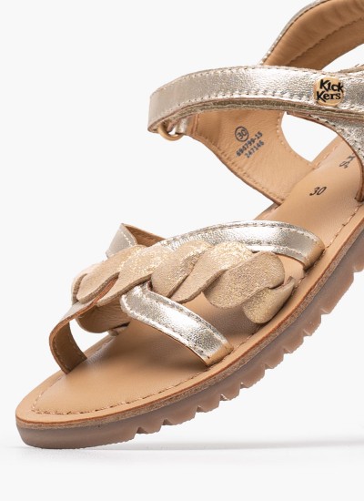 Kids Flip Flops & Sandals 694792 Bronze Leather Kickers