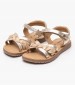 Kids Flip Flops & Sandals Betty.Or Gold Leather Kickers