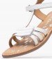 Kids Flip Flops & Sandals Diamanto.B White Leather Kickers