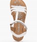 Kids Flip Flops & Sandals Diamanto.B White Leather Kickers