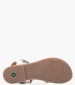 Kids Flip Flops & Sandals Diamanto.B White Leather Kickers