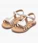 Kids Flip Flops & Sandals Diamanto.Or Gold Leather Kickers