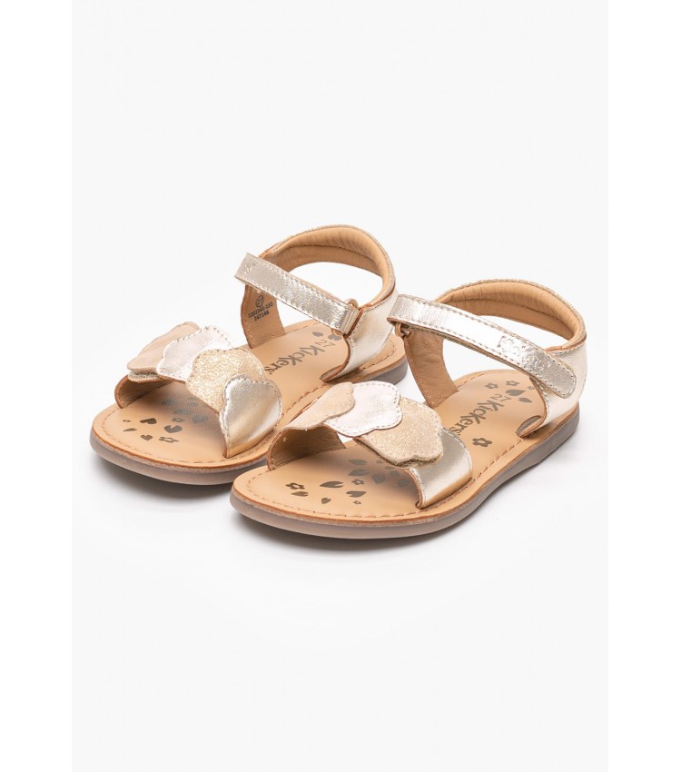 Kids Flip Flops & Sandals Dyastar.Or Gold Leather Kickers