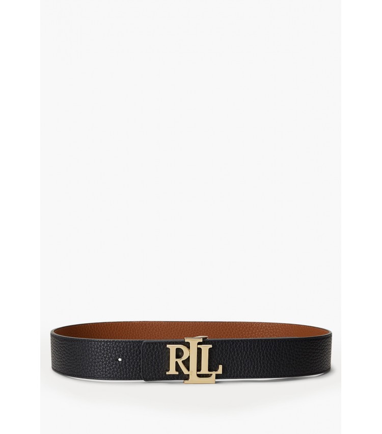 Women Belts 412912040 Black Leather Ralph Lauren