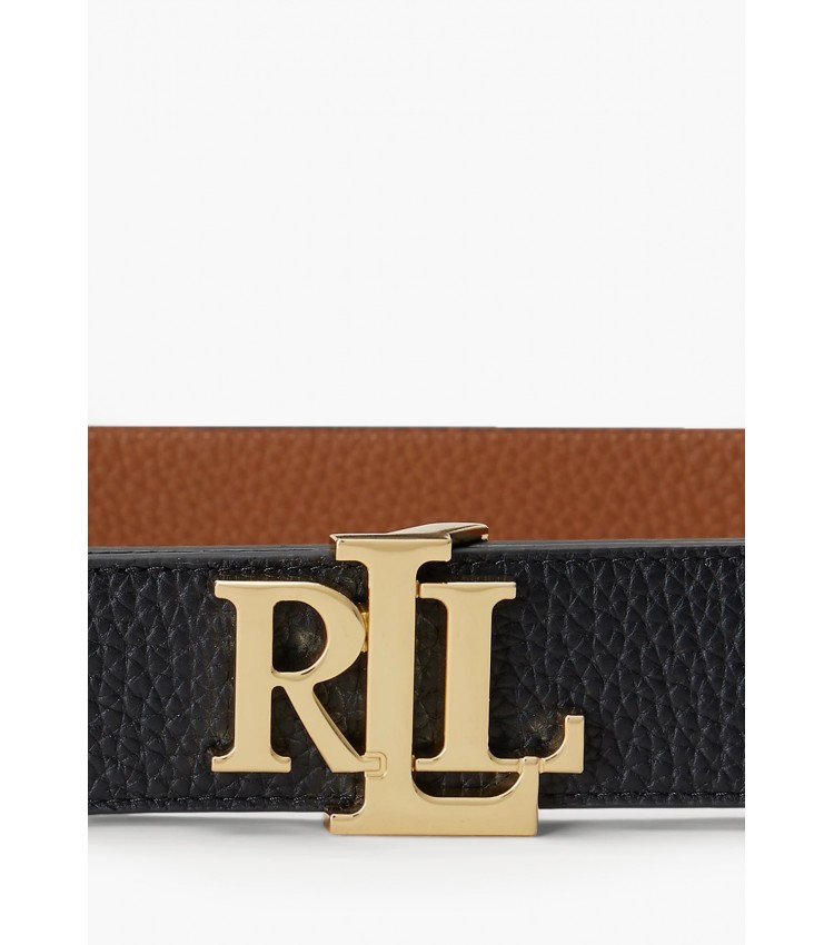 Women Belts 412912040 Black Leather Ralph Lauren