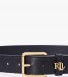 Γυναικείες Ζώνες 412968765 Μαύρο Δέρμα Ralph Lauren