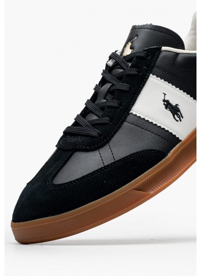 Men Casual Shoes Aera.Pp Black Buckskin Ralph Lauren