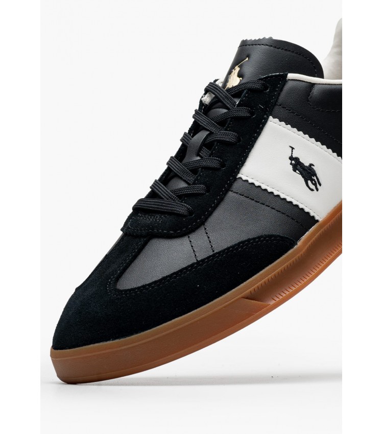 Men Casual Shoes Aera.Pp Black Buckskin Ralph Lauren