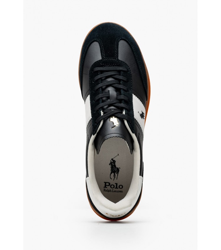 Men Casual Shoes Aera.Pp Black Buckskin Ralph Lauren