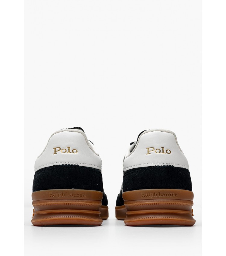 Men Casual Shoes Aera.Pp Black Buckskin Ralph Lauren