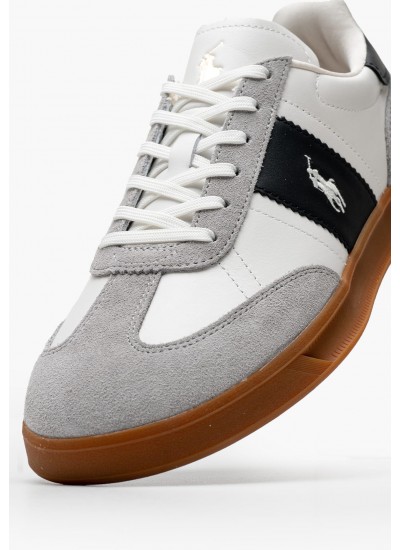 Men Casual Shoes Aera.Pp White Buckskin Ralph Lauren