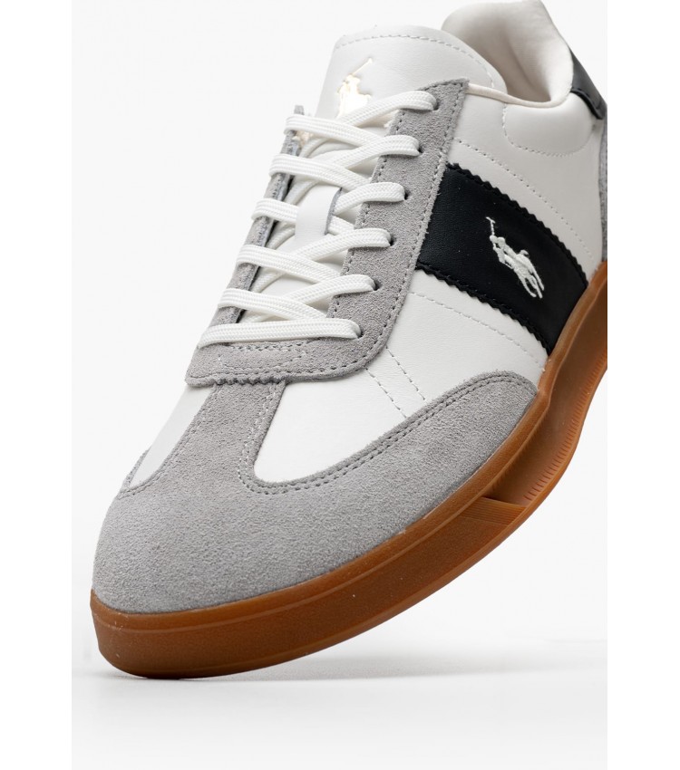 Men Casual Shoes Aera.Pp White Buckskin Ralph Lauren