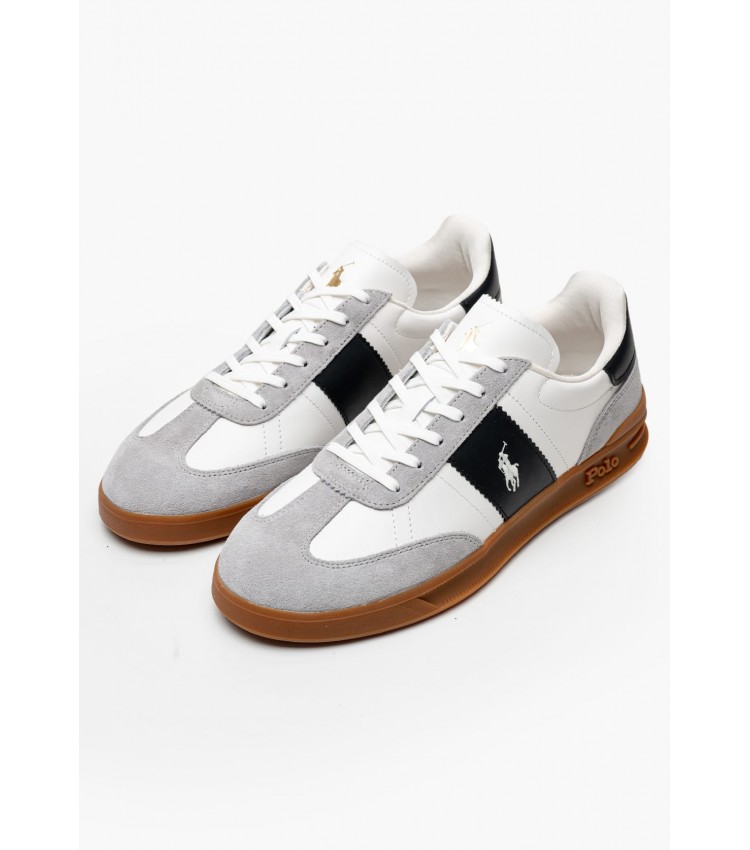 Men Casual Shoes Aera.Pp White Buckskin Ralph Lauren