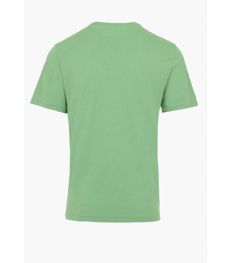 Men T-Shirts Fall.Crew Green Cotton Ralph Lauren