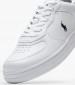 Men Casual Shoes Masters White Leather Ralph Lauren