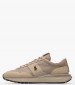 Men Casual Shoes Train89.Low Beige Leather-Fabric Ralph Lauren