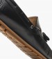 Men Moccasins 251061 Black Leather La Martina