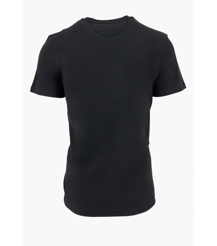 Men T-Shirts Mar304.Jersey Black Cotton La Martina