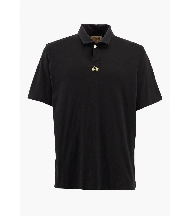 Men T-Shirts Polo.Club Black Cotton La Martina