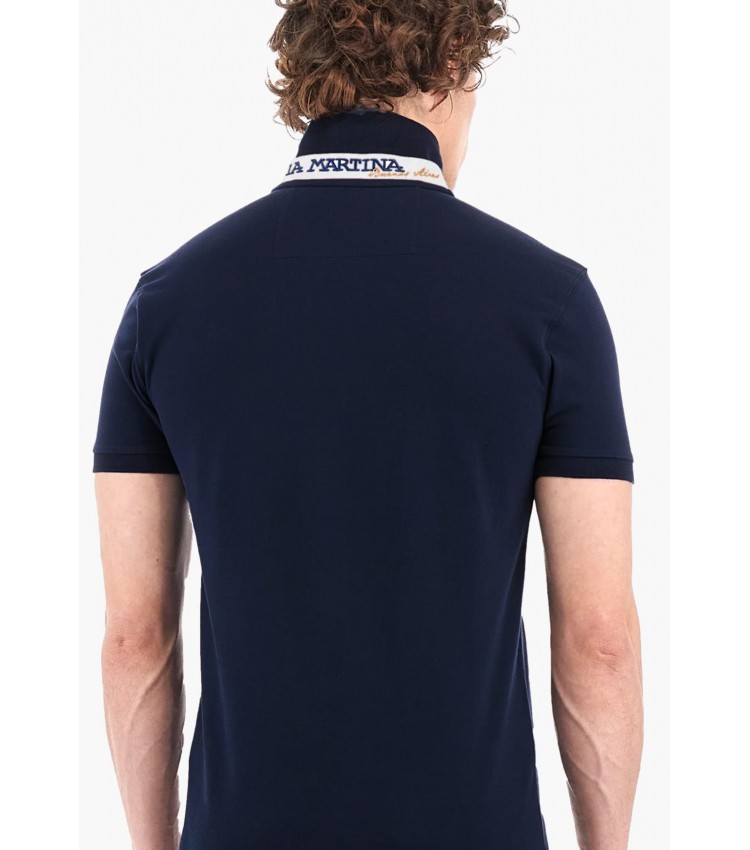 Men T-Shirts Polo.Str DarkBlue Cotton La Martina