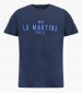 Men T-Shirts Ss.Shirt.Jersey DarkBlue Cotton La Martina