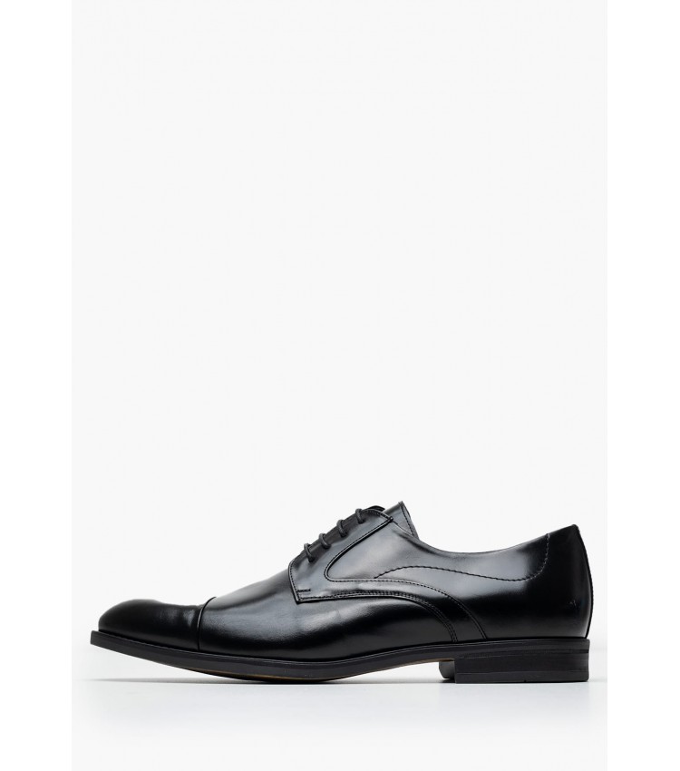 Men Shoes 1510 Black Leather Damiani