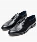 Men Shoes 1510 Black Leather Damiani