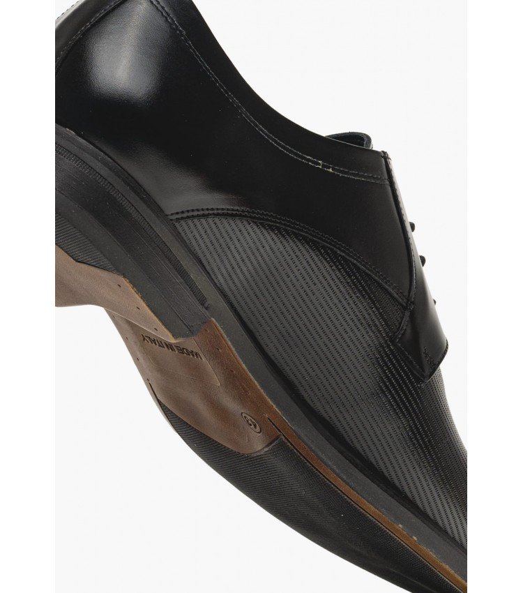 Men Shoes 1512 Black Leather Damiani