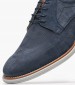 Men Shoes 5402 Blue Nubuck Leather Damiani